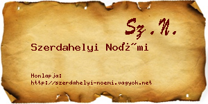 Szerdahelyi Noémi névjegykártya